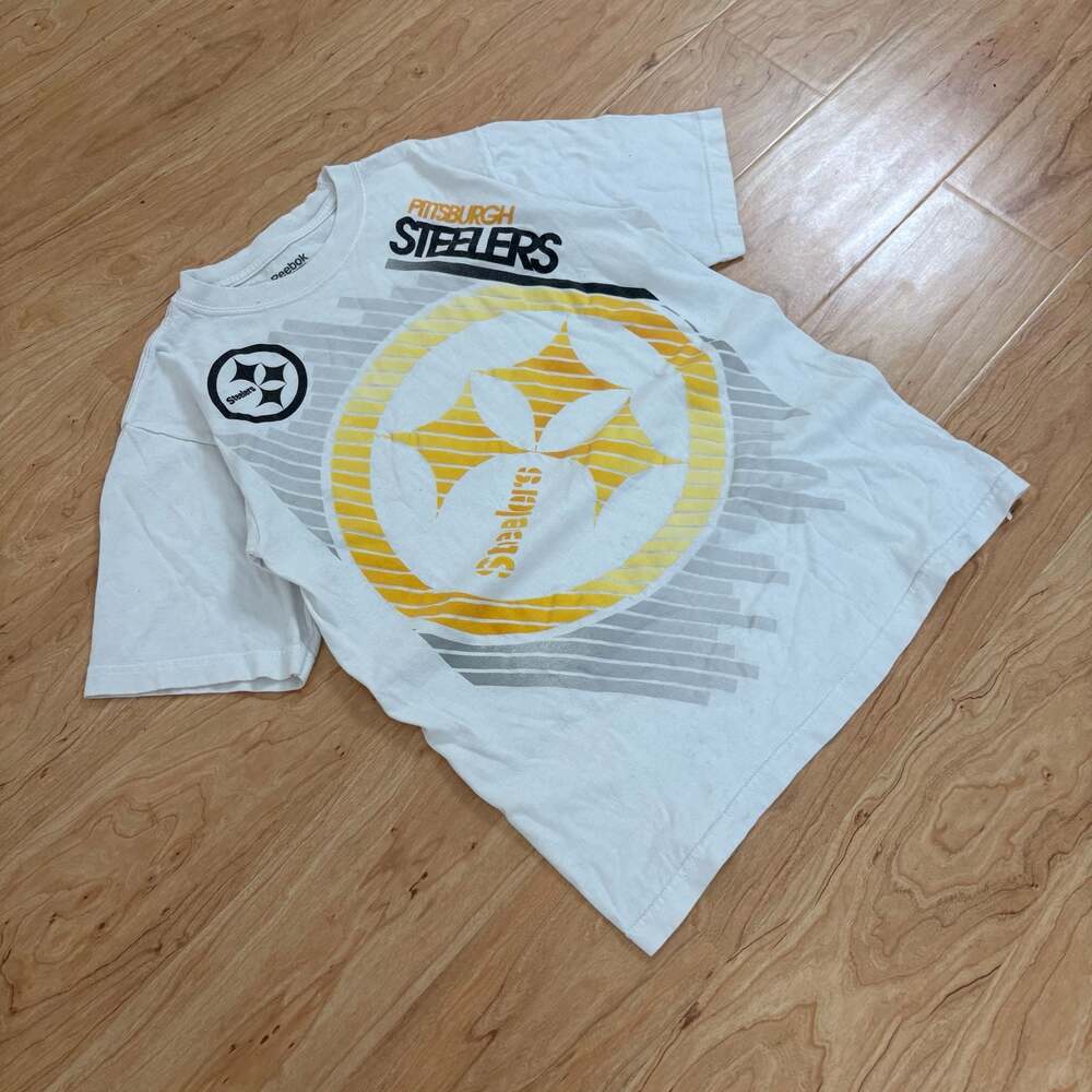 Reebok Pittsburgh Steelers NFL Graphic T-Shirt White Small